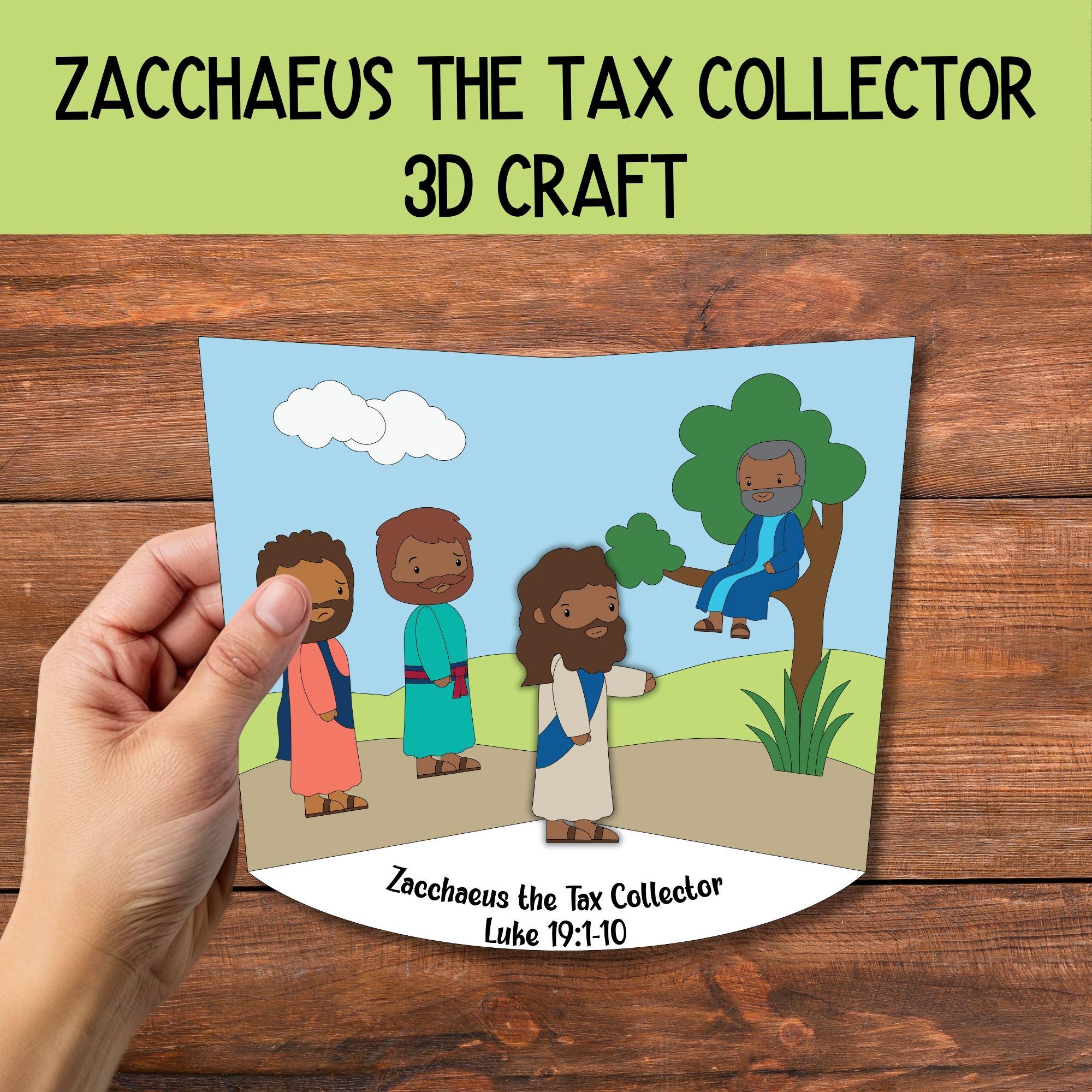 Zacchaeus the Tax Collector 3D Craft, Diorama Craft, Sunday School ...