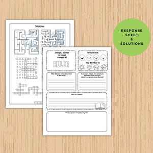 Joseph, A Ruler in Egypt Activity Pages, Sunday School Activities ...