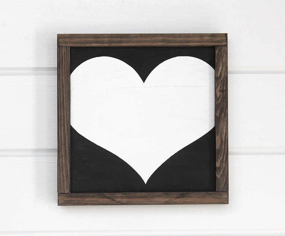Rustic Heart Wood Gallery Wall Decor Nursery Hanging Art 12 X
