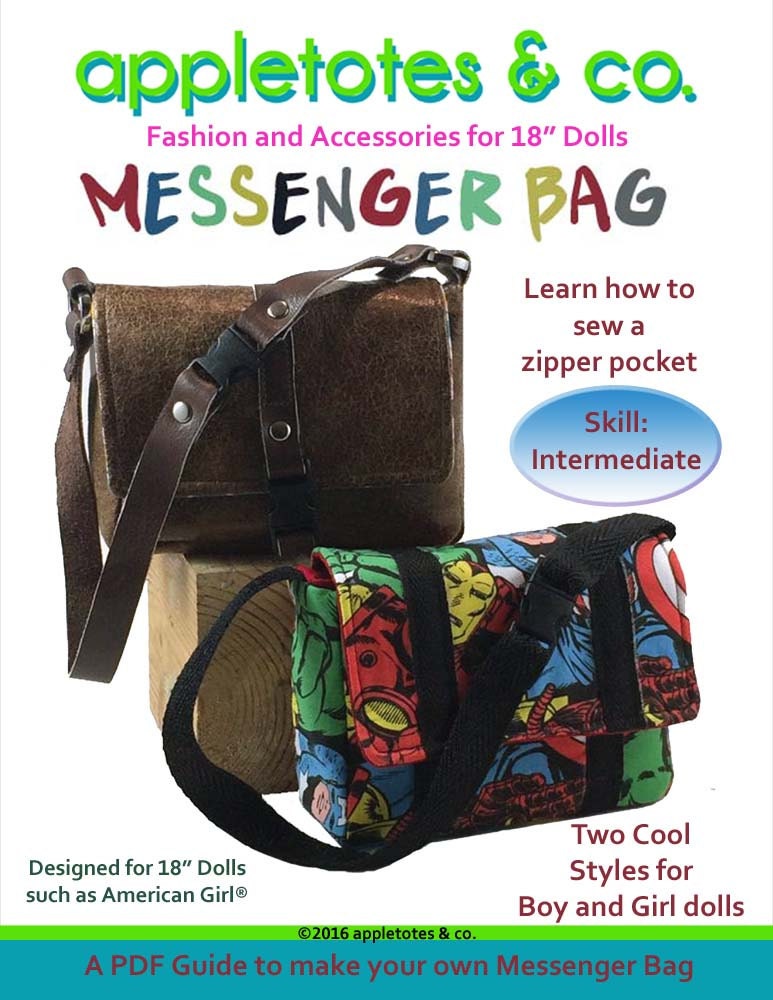 June Bag, Mini Messenger Bag Sewing Pattern