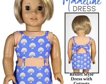 Madeline Summer Dress PDF Sewing Pattern for 18" Dolls
