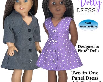 18 Inch Doll Dress Sewing Pattern – Bolero & Sleeveless (PDF Pattern)