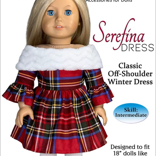 American Girl Dress Pattern 18 Doll Pdf Sewing Etsy