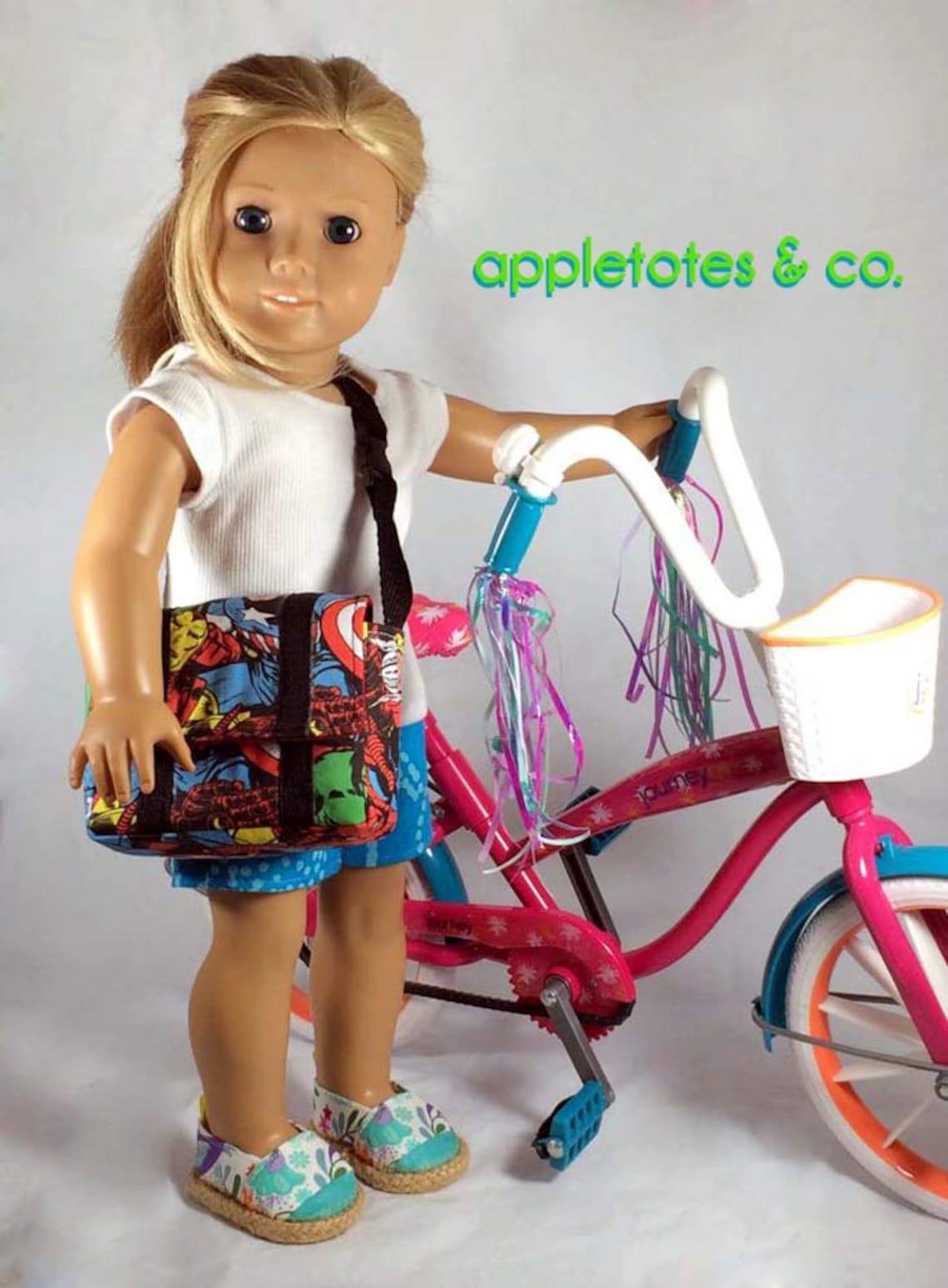 Messenger Bag for 18 Inch Doll Pattern American Girl or Boy Etsy