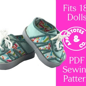 ITH Morgan Sneakers Embroidery Pattern  Dolls Pattern for American Girl Our Generation 18" Dolls PDF pattern