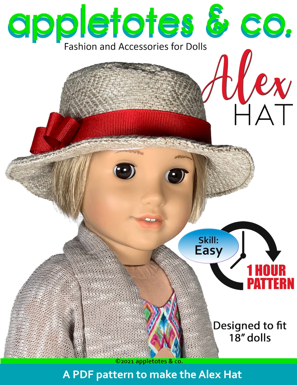 Fedora Pdf Alex Fedora Hat PDF Sewing Pattern: 18