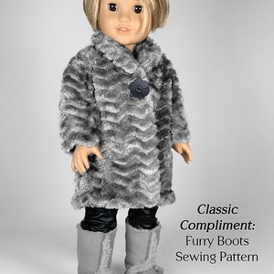 Moira Fur Coat Sewing Pattern for 18" Doll (PDF Pattern) image 5