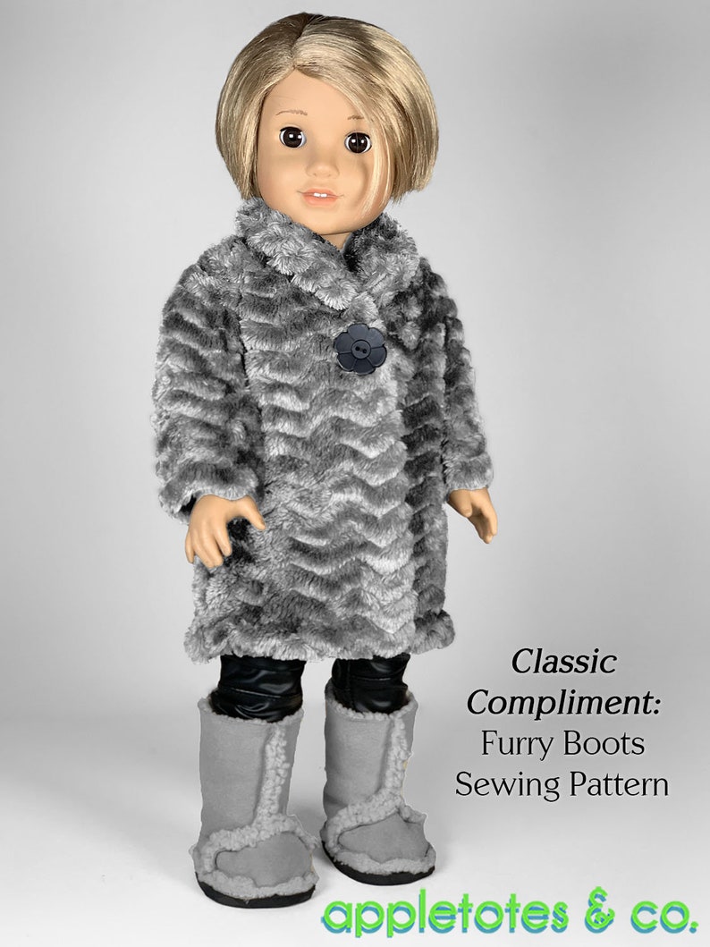 Moira Fur Coat Sewing Pattern for 18" Doll (PDF Pattern) image 5