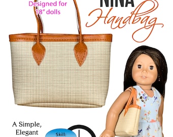 Nina Handbag PDF Sewing Pattern for 18 Inch Dolls