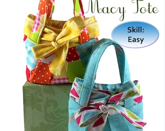 Macy Tote Bag Sewing Pattern for 18 Inch Doll (PDF)