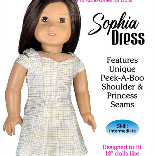 American Girl Dress Pattern 18 Doll Pdf Sewing Etsy