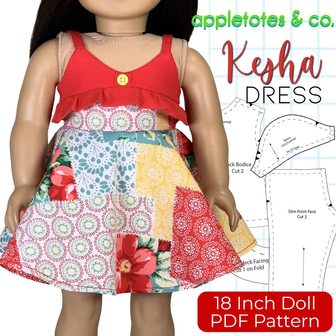 18 Inch Doll Dress Sewing Pattern: Ruffle Bodice (PDF Pattern) - Etsy