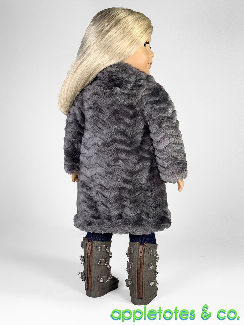 Moira Fur Coat Sewing Pattern for 18" Doll (PDF Pattern) image 4