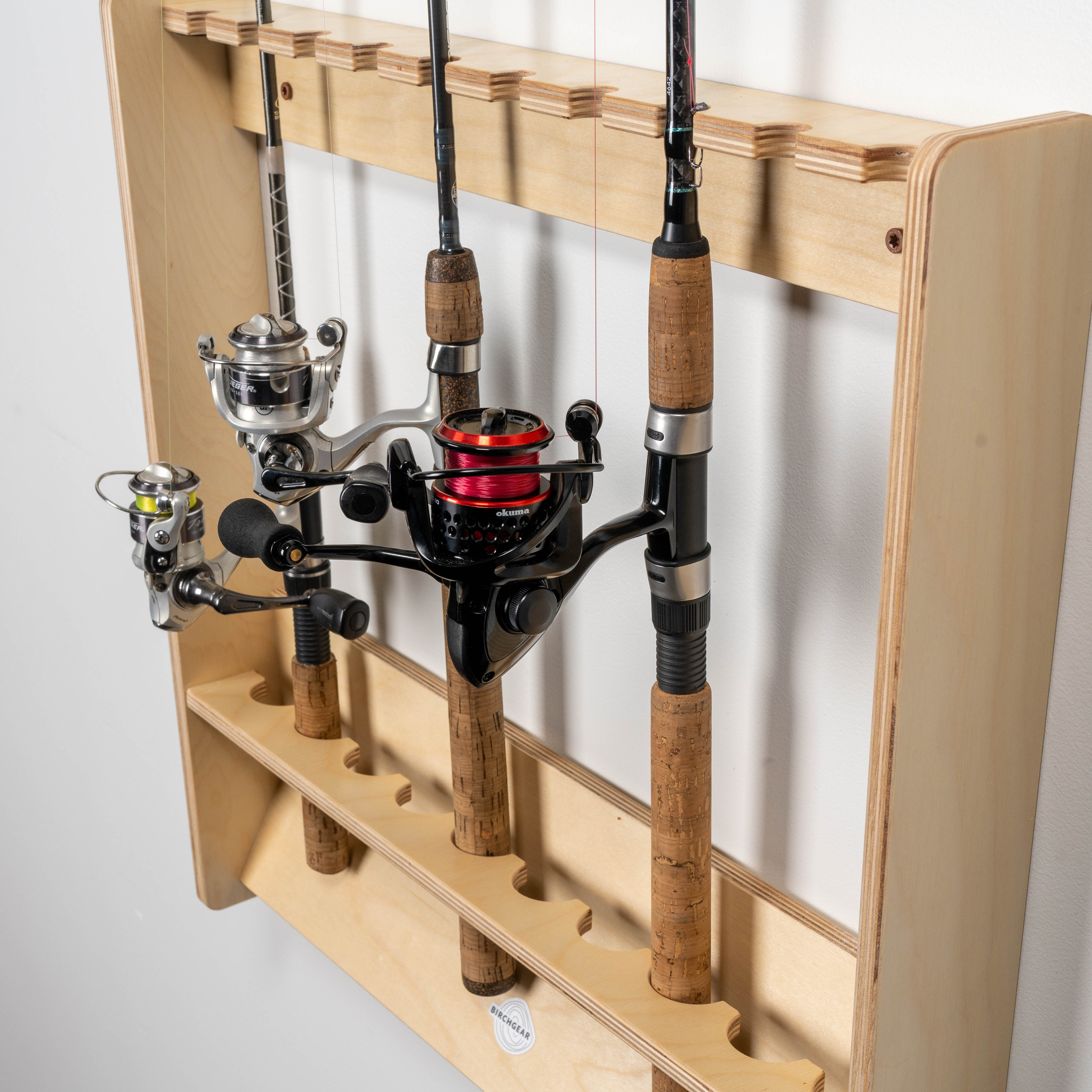 okuma fishing rod holder 270 and allows spinning reels to be stowed in the natural downward position The Okuma ABS rod rack