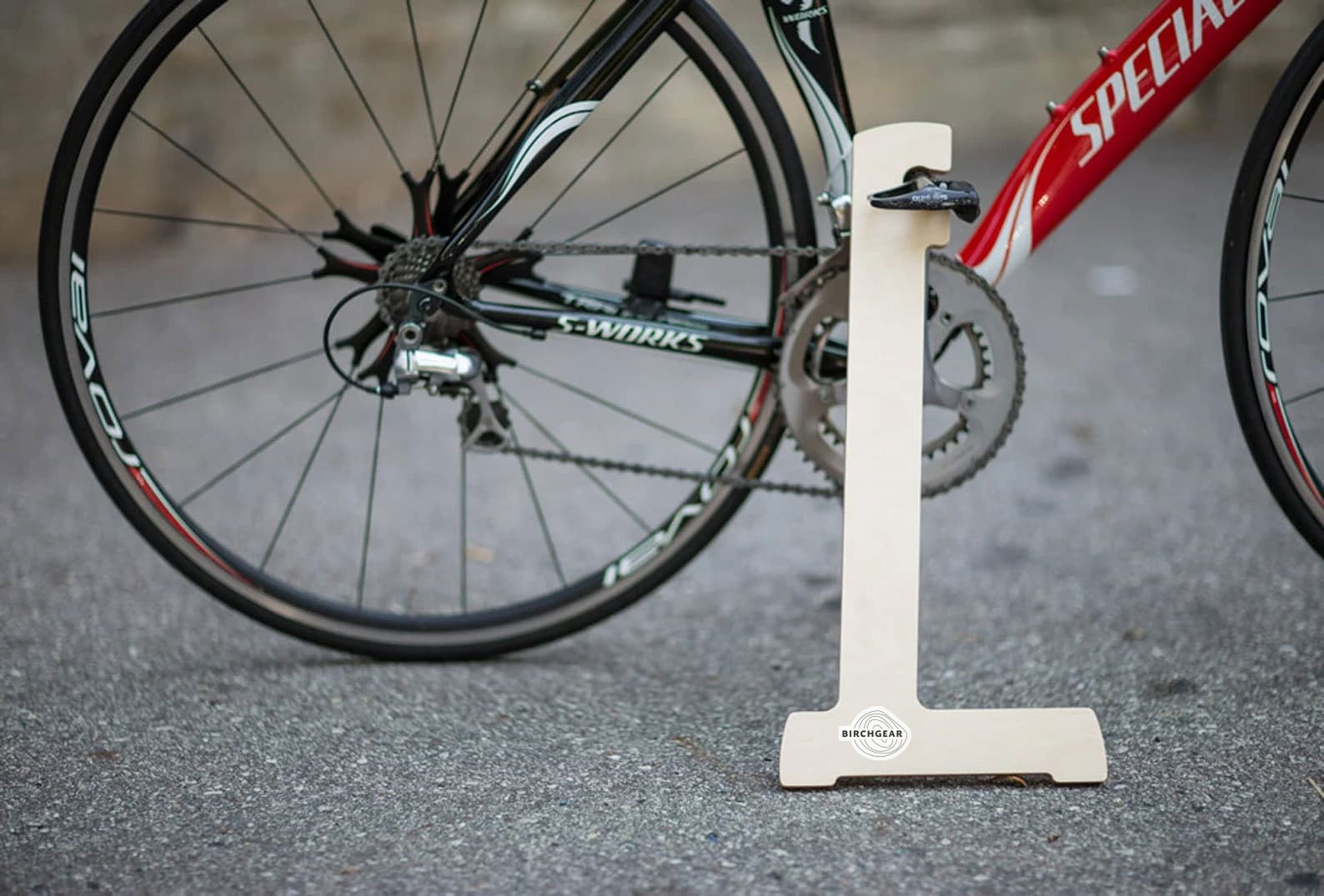 Bike Stand Clever Removable Kick Stand / Bicycle Prop, Plywood, for