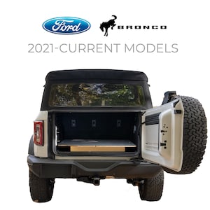 Double Bed Platform for Bronco 4-Door | Fits 2021-Current Ford Bronco | Car Camping add-on for Overlanding and Road Trips