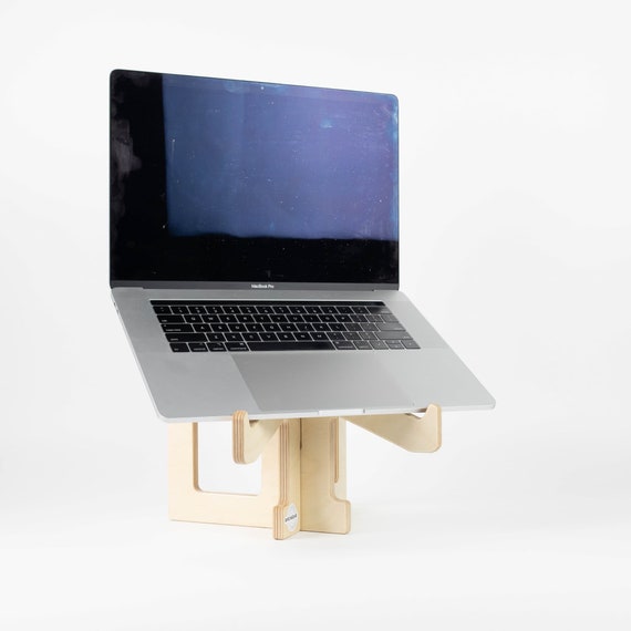 Laptop Stand Ergonomic Birch Plywood for Macbooks Portable