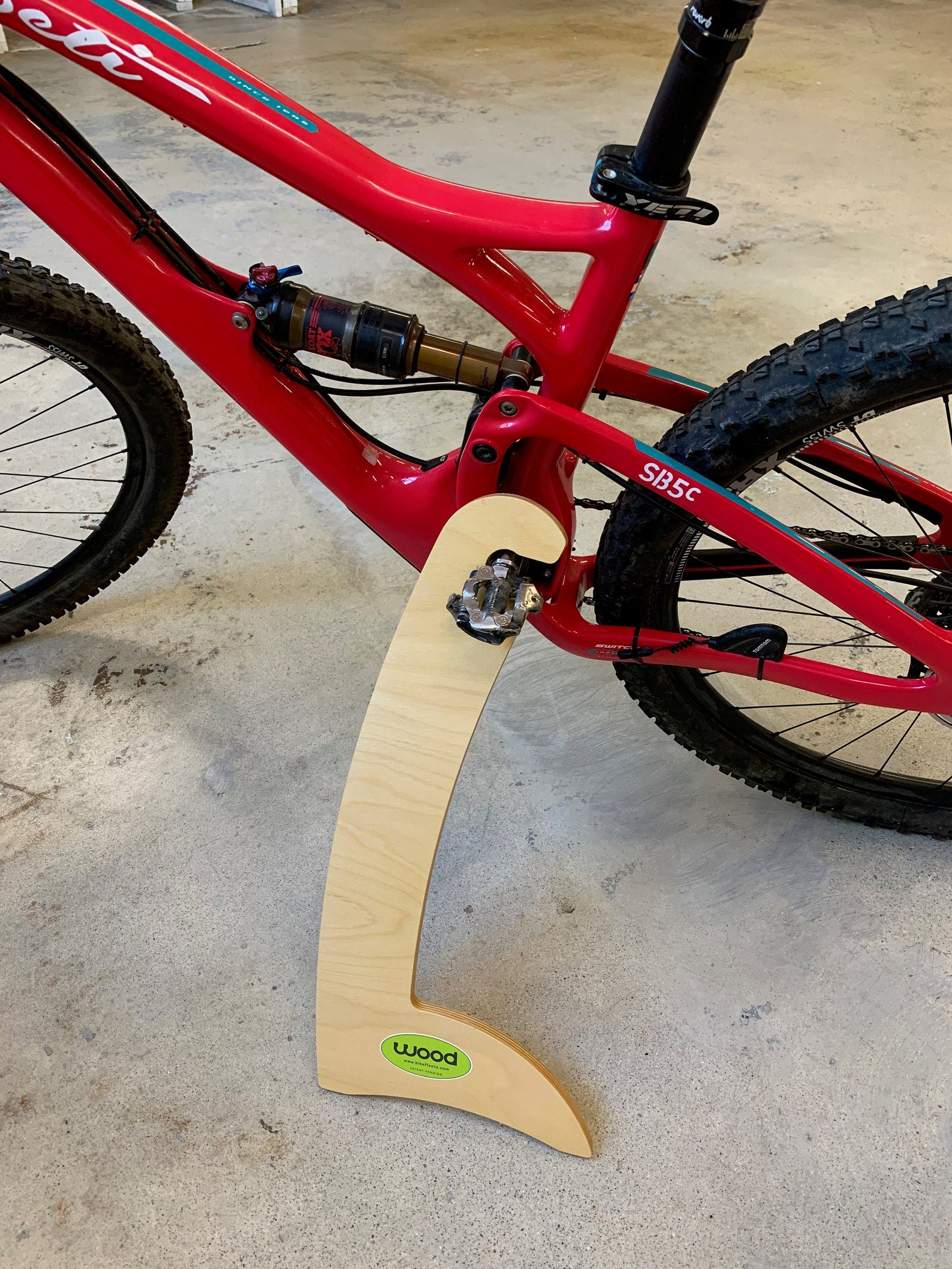 BirchGear Wood Bike Stand Curved Style Etsy