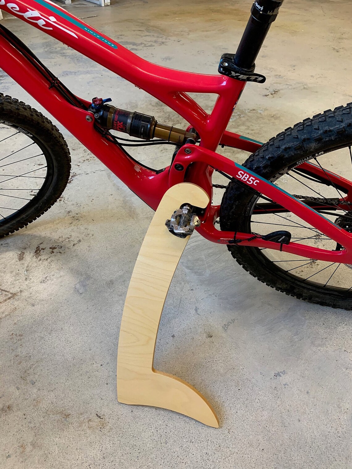 Bike Stand, Curved, Clever Removable Kick Stand / Bicycle Prop, Plywood ...