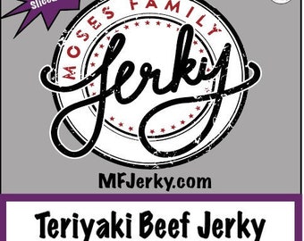 Teriyaki Beef Jerky, 2.5 Ounce, Moses Family Jerky, Free Shipping