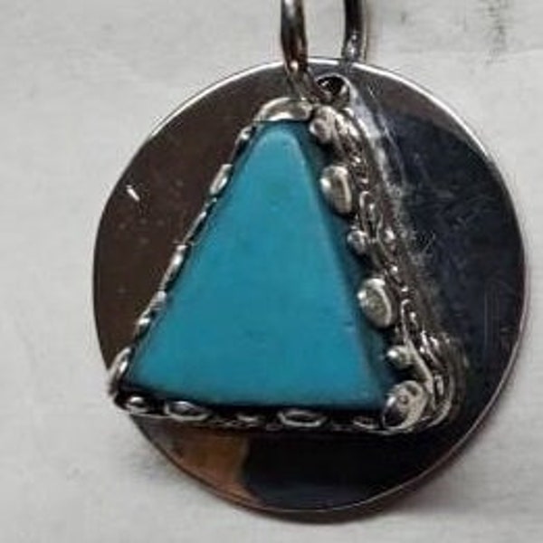 AA Celebrate Sobriety Pendant with sterling silver chain