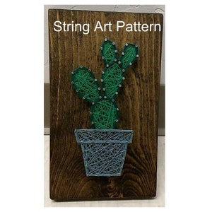 String art template, string art pattern, string art cactus, cactus string art, string art cactus template, string art cactus pattern, cactus image 1