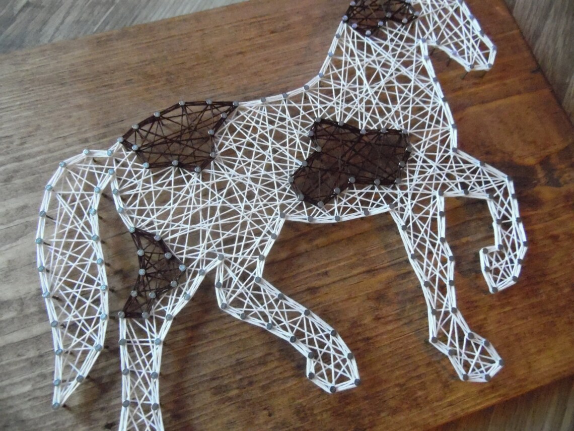 Horse String Art Animal String Art Horse Art String Horse Etsy Singapore