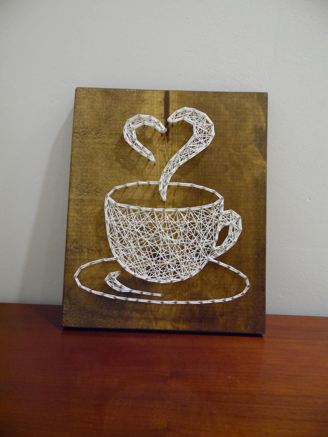 Coffee String Art Coffee Cup String Art String Art Coffee Etsy