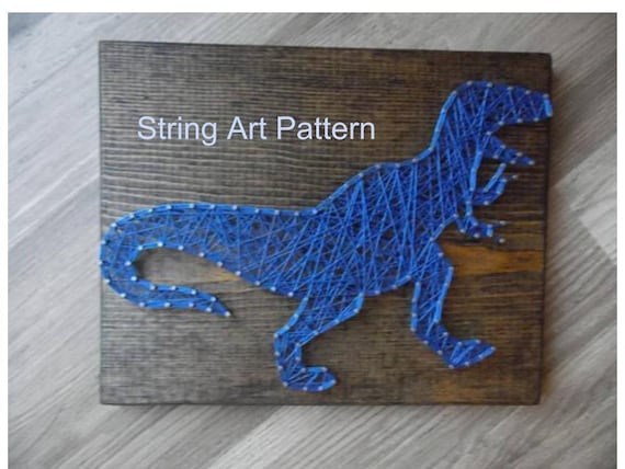 diy t rex string art t rex pattern t rex template t rex etsy