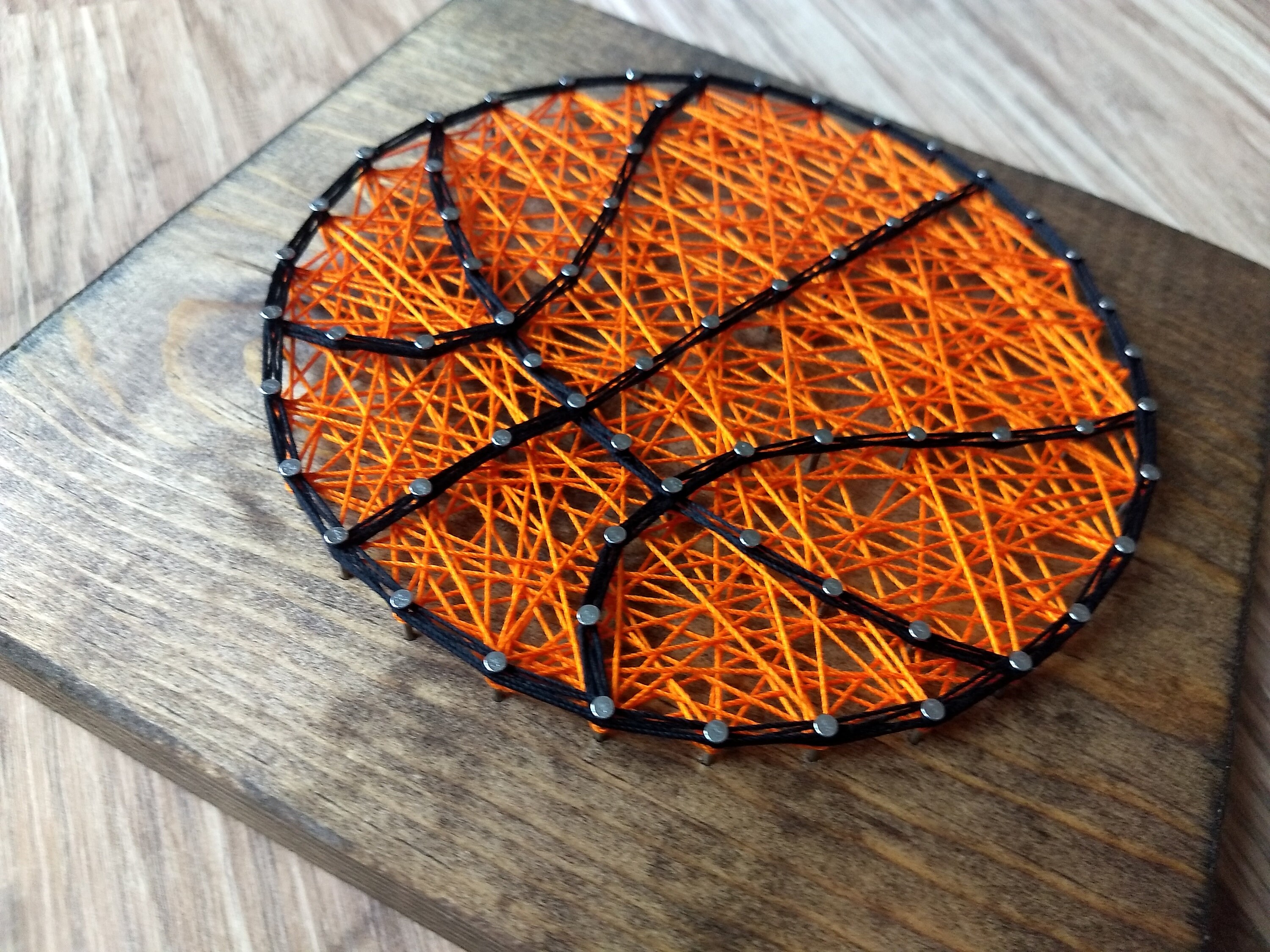 Diy String Art Kit Basketball String Art Kids Diy Craft Etsy