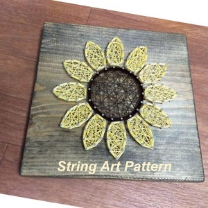 Sunflower String art pattern, String art pattern, String art, String art template, diy String art, sunflower art, art template, art pattern