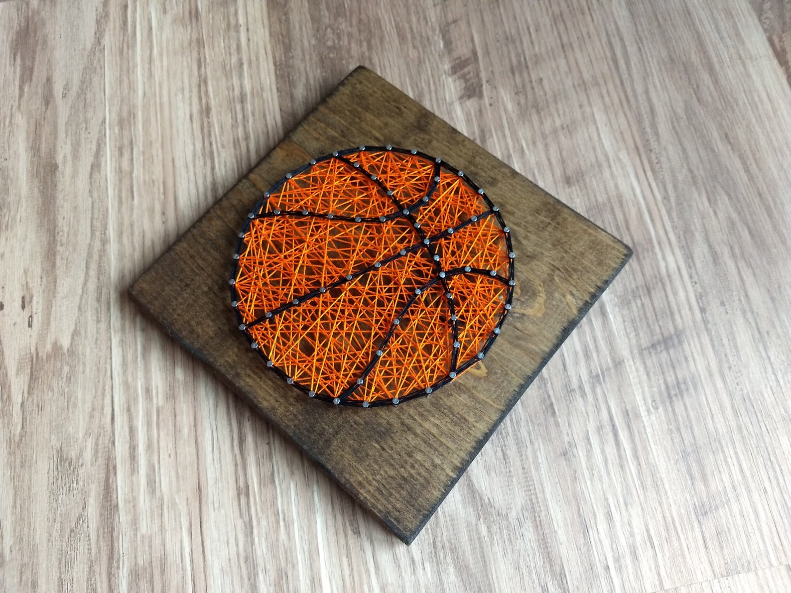 Diy String Art Kit Basketball String Art Kids Diy Craft Etsy