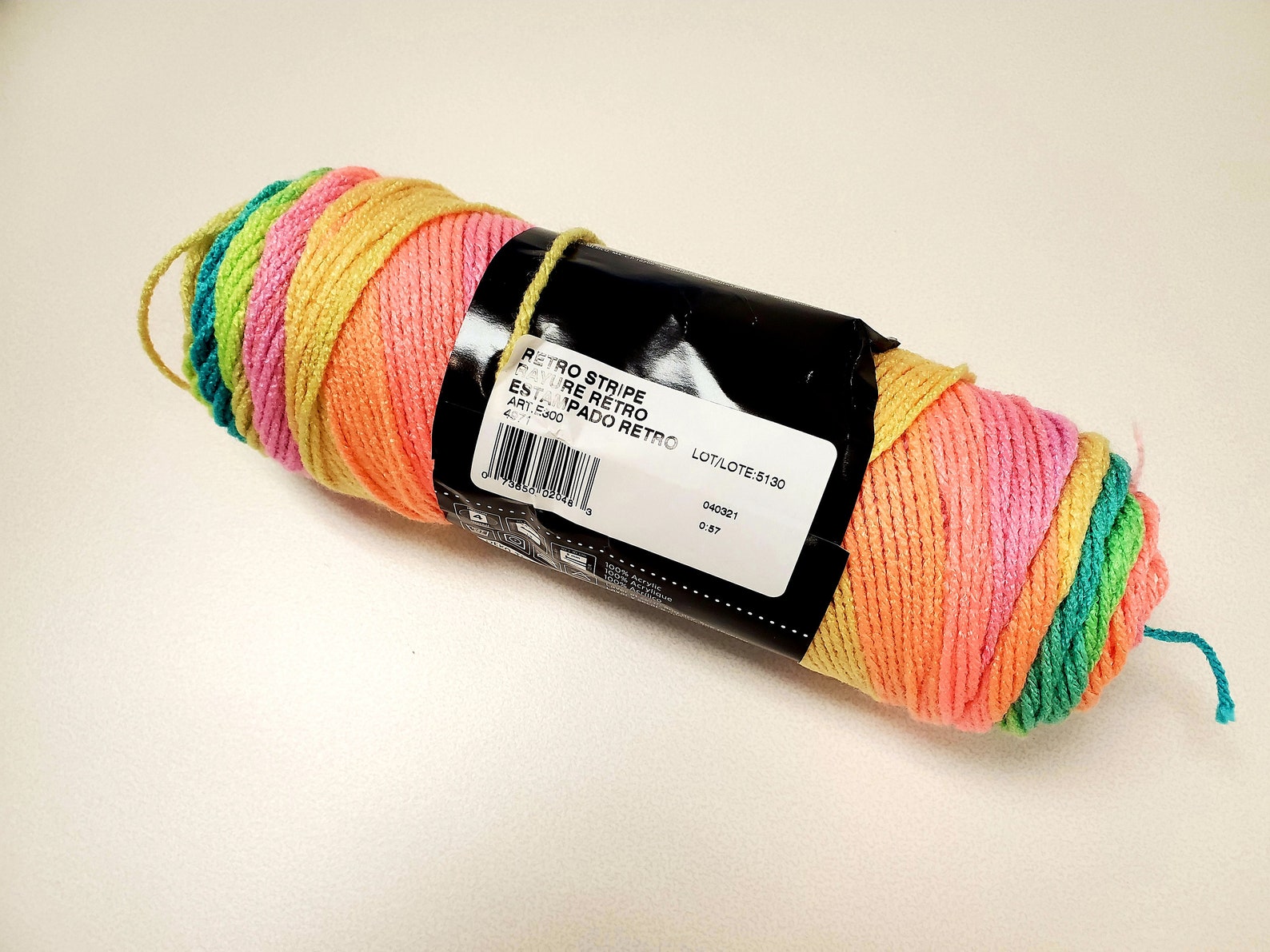 Retro Stripes yarn Red heart yarn red heart stripes red Etsy