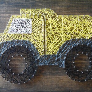 Truck String Art, Dump Truck String Art, Boy String Art, Construction ...