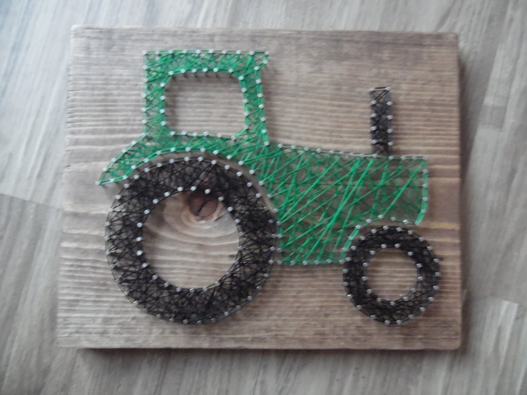 Tractor String Art, Nursery Wall Art, Tractor Art, Nursery Boys Art ...