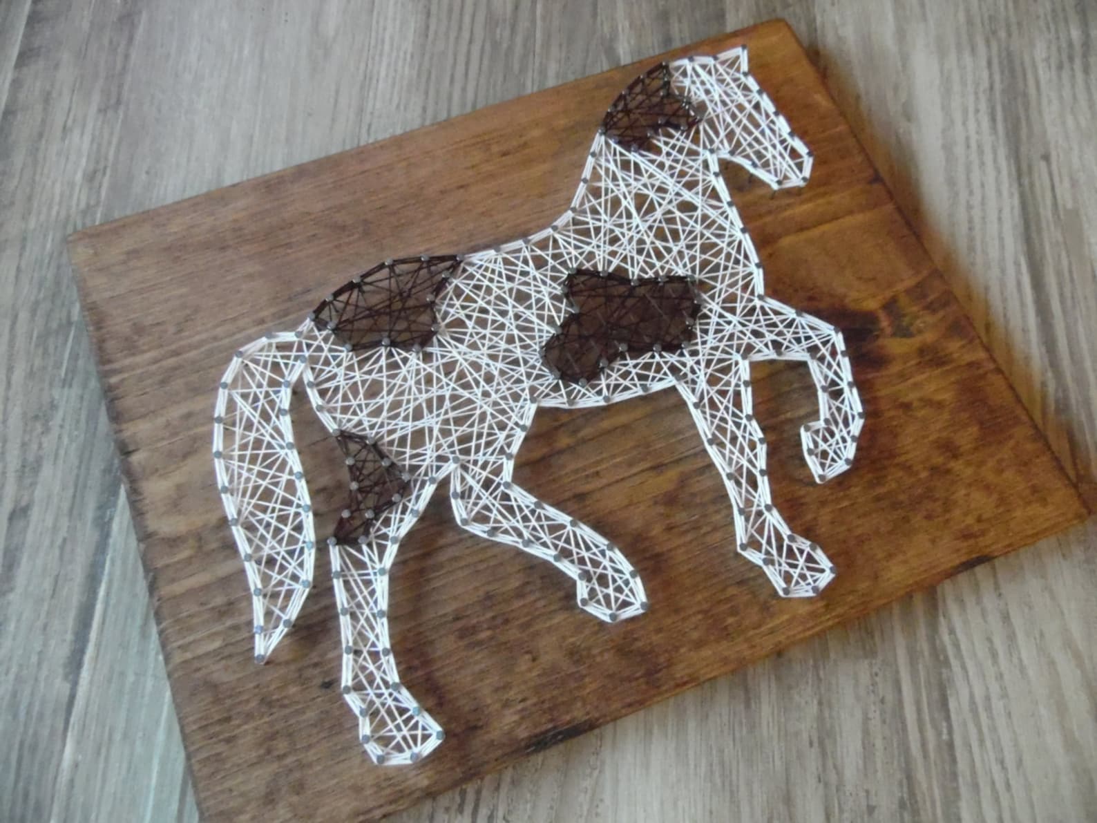 Horse String Art Animal String Art Horse Art String Horse | Etsy