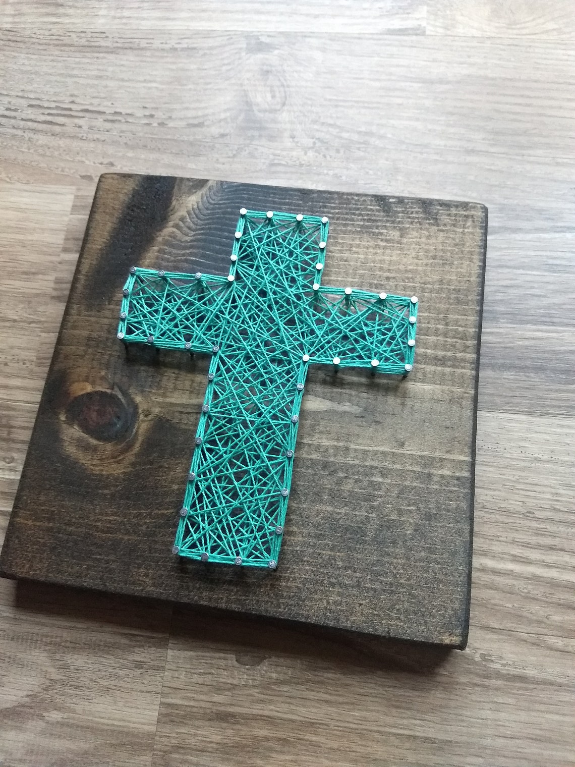 Cross String Art String Art Kit Mini Diy Kit Diy String Etsy