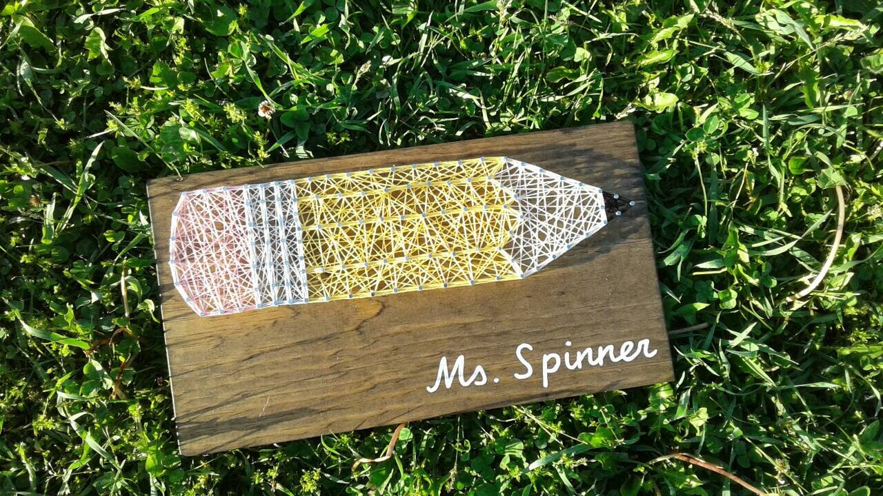 Teacher string art teacher gift gift for teacher string art | Etsy