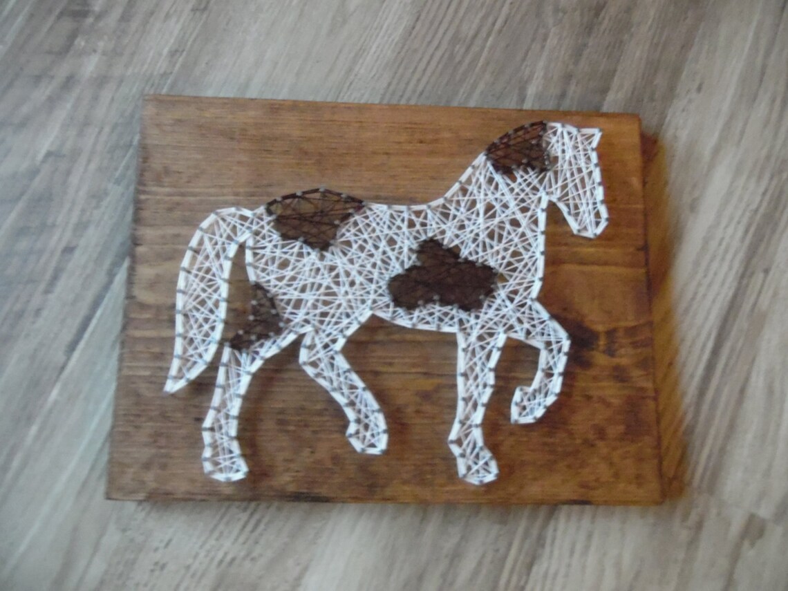 Horse String Art Animal String Art Horse Art String Horse | Etsy
