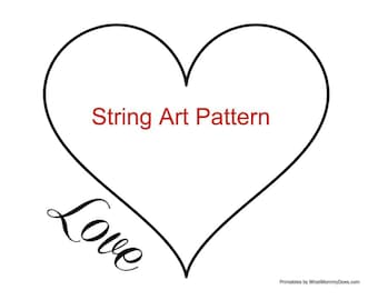 string art template, string art pattern, diy string art, heart string art, heart string art pattern, diy string design, template string art