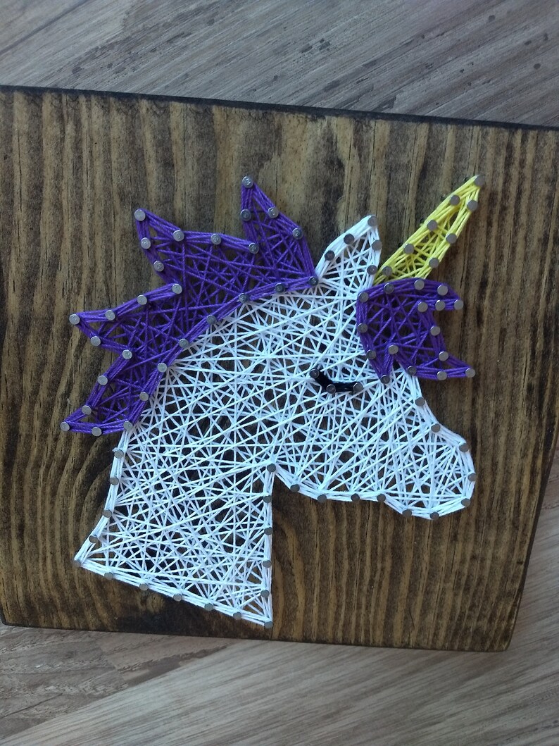 Unicorn string art DIY unicorn string art DIY string art Etsy