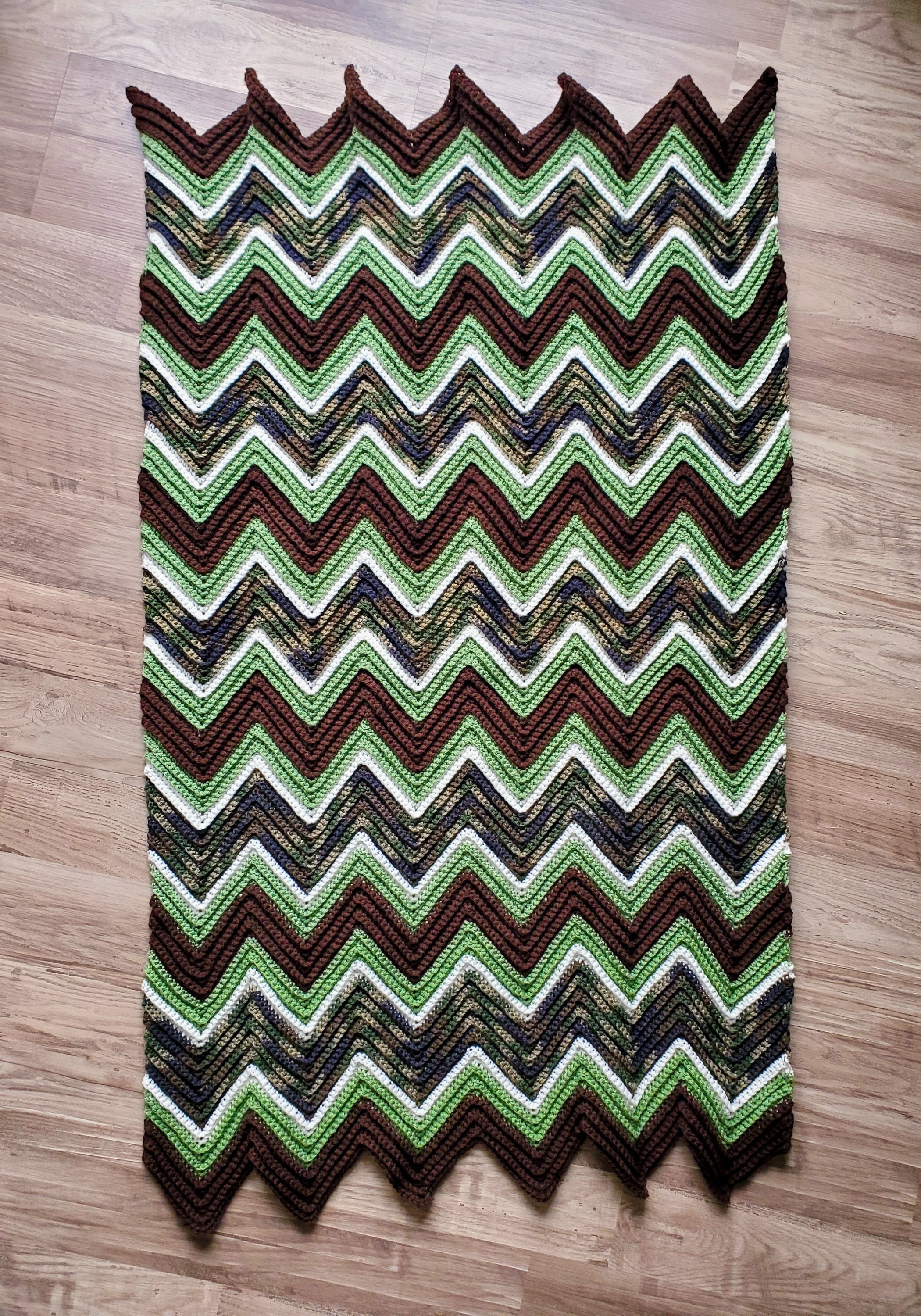 Lap Blanket Camo Blanket Crochet Lap Blanket Crochet Camo Etsy