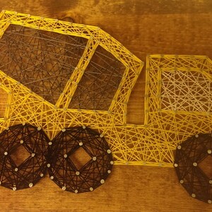 String Art Truck, Cement Truck String Art, Construction String Art ...
