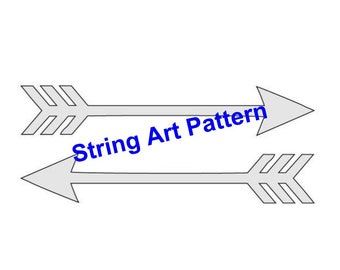 String Art Pattern, Arrow String Art, DIY Arrow String Art Pattern, Arrow Wall Art, Arrow String Art Template, Arrow Template, DIY Arrow Art