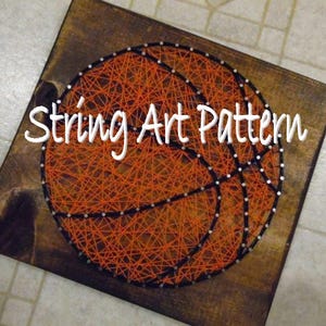 basketball string art pattern, basketball pattern string art, DIY Basketball string art pattern, basketball pattern, DIY String basketball