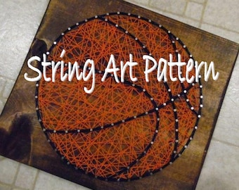 basketball string art pattern, basketball pattern string art, DIY Basketball string art pattern, basketball pattern, DIY String basketball
