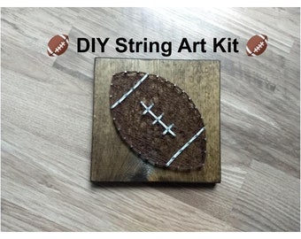 Football string art, diy football string art, kids diy string art, kids String art craft, diy string art, football diy art, diy football art