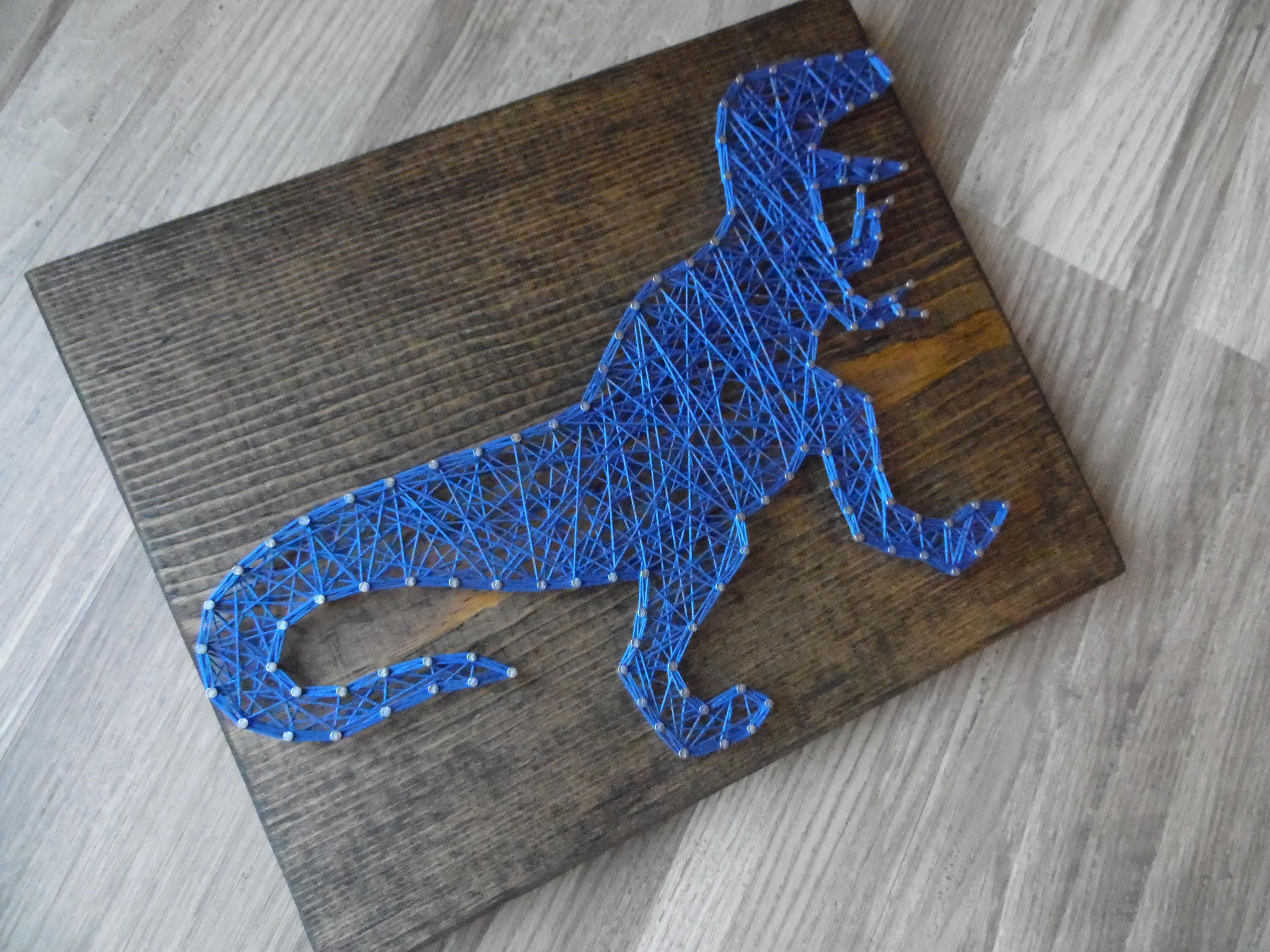 Dinosaur String Art Trex String Art Boys String Art Etsy
