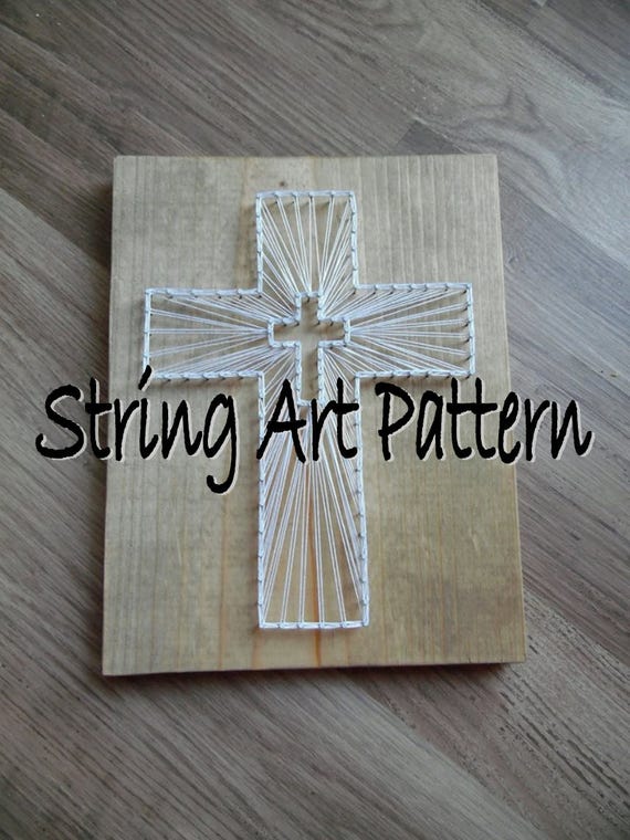 DIY Cross String Art Pattern Cross String Art Pattern String Etsy DIY Cross String Art Pattern Cross String Art Pattern String Etsy