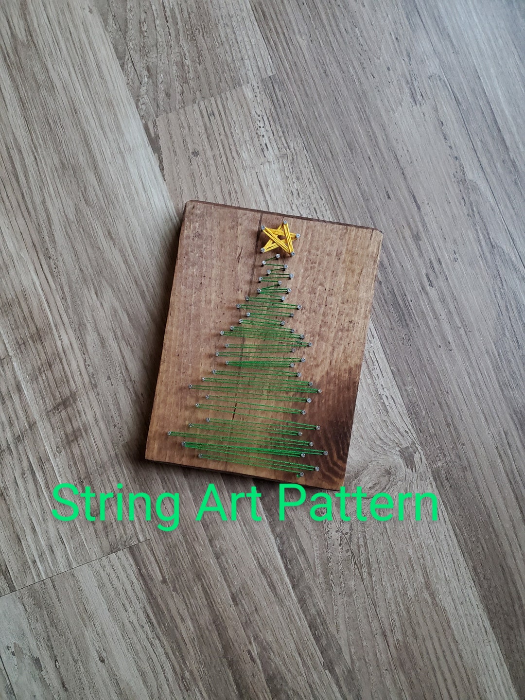 String Art Pattern, Christmas Craft, DIY String Art, Tree Craft, Kids ...